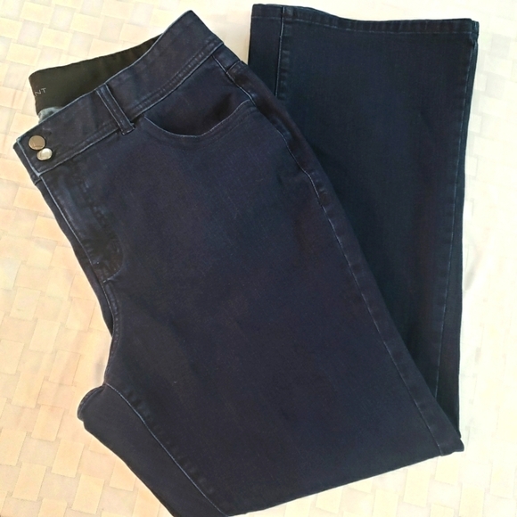 Lane Bryant Denim - Lane Bryant Dark Wash High Rise Flare Bottom Jeans Size 18